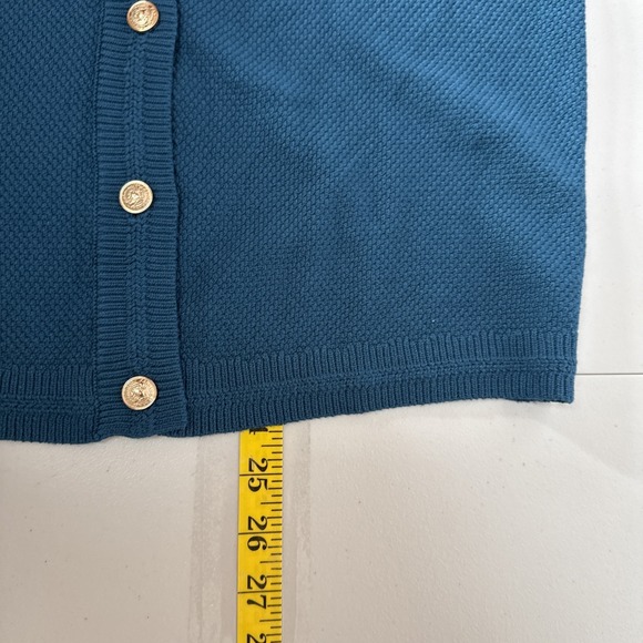 Pretty Garden Cardigan Sweater Womes M Button Up Viscose Blend Preppy Mature - Picture 12 of 12